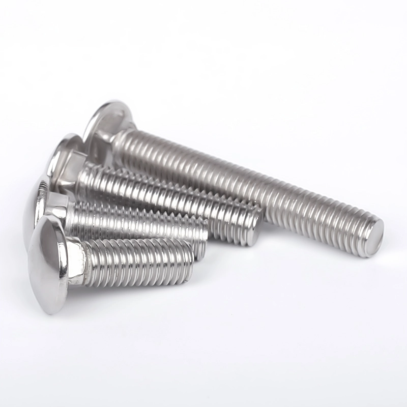 ສະແຕນເລດ Carriage Bolt Round Head Square Neck Bolt