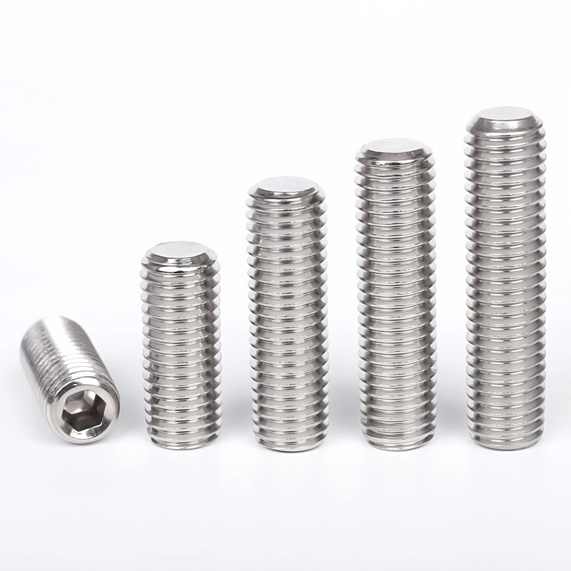 ສະແຕນເລດ DIN 913 Flat End Set Screw