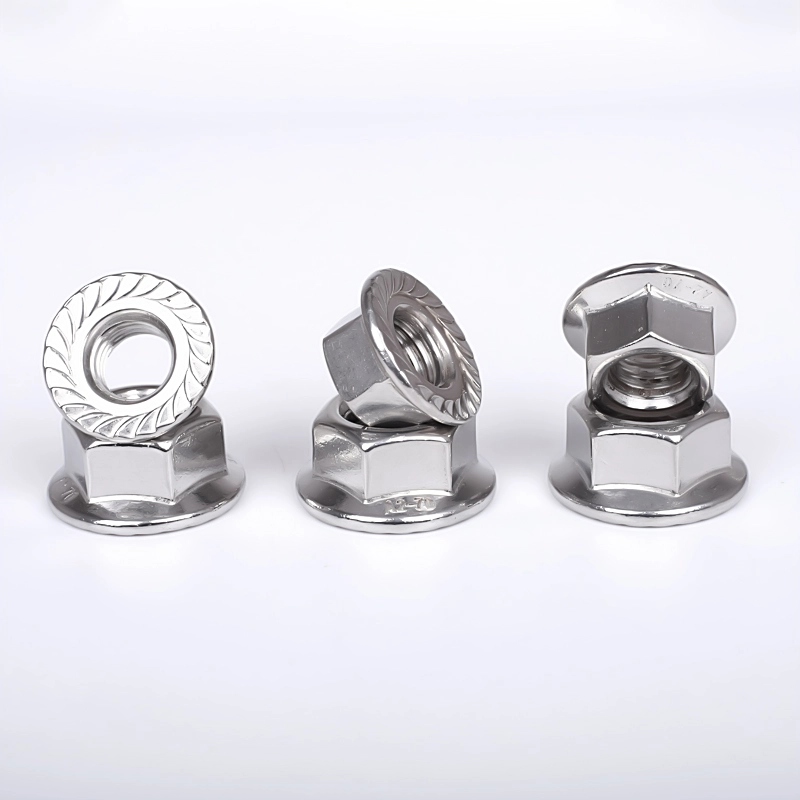 Nut Flange ສະແຕນເລດ DIN 6923